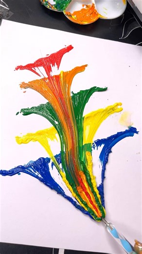 DIY Thread Art 🌈String pull Art😍🩷 #threadart #creativity #satisfying #shorts