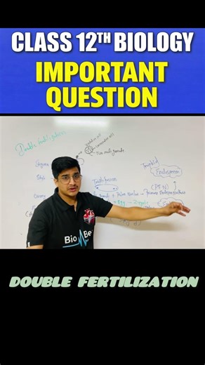 🔥 DOUBLE FERTILISATION in 5 Minutes | Class 12 Biology One Shot💥 Double Fertilisation