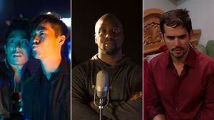 Explore the unique queerness of Los Angeles with the Here TV original series 'Falling For Angels'. 🏳️‍🌈 Starring Daniel Franzese, Jason London, Alec Mapa, and Steve Grand in his acting debut. | Here TV