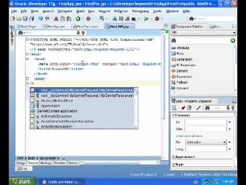 Run First JSP File In (JDeveloper 11g).mp4