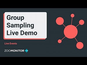 Live Demo of Group Sampling in ZooMonitor