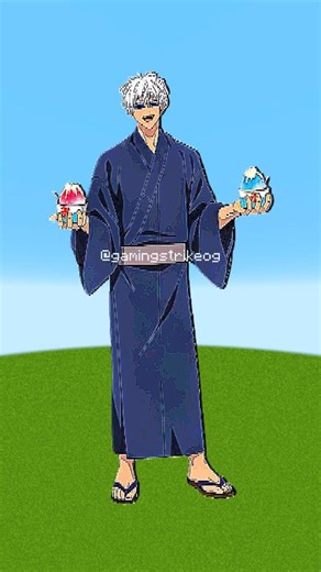 Cursed Power Awakens in Minecraft Pixel Art | Yuji, Megumi, Nobara & Gojo