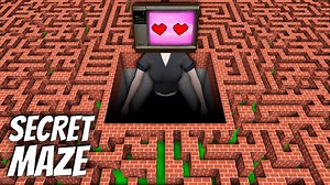 find a way to get out of the biggest maze in Minecraft | Yuyu Craft