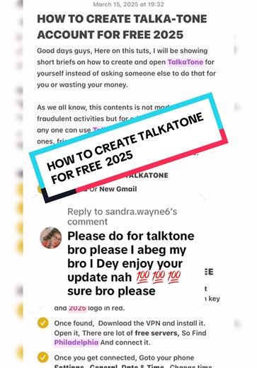 How to Create Talkatone for Free in 2025
