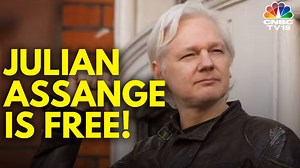 1.2K views · 21 reactions | 'Julian Assange Is Free!' After years of legal battles and uncertainty, WikiLeaks founder Julian Assange walked out of a UK prison and is on his way home to Australia after agreeing to plead guilty to a single charge of breaching espionage law in the United States (Video courtesy: AP Newsroom & Reuters) #wikileaks #julianassange #uk #pleadeal | CNBC-TV18 | Facebook