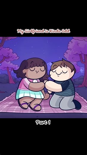 My Girlfriend is Kinda Odd P1 #theodd1sout #cartoon #animations #interesting #fyp