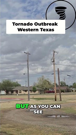 Massive Tornado Outbreak Unfolding Western Texas #storm #weather #texas