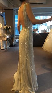 26 reactions | And this is how Rosa Clara cocktail gowns with a low back look like on! Especially for those who want to dance the night away! | Trinity Bridal | Facebook