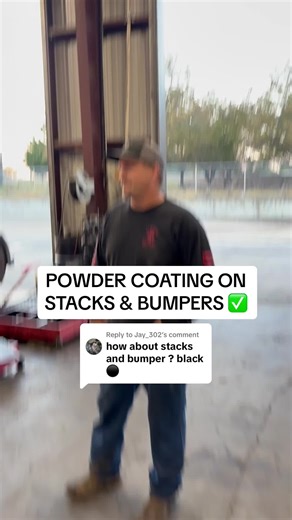 Powder Coating on Stacks & Bumpers for Diesel Trucks