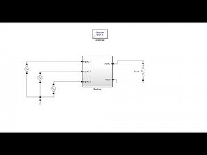 Three Phase Controlled PWM Rectifier simulation in MATLAB