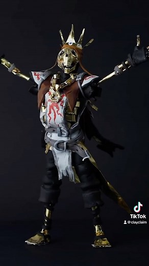 7.6K views · 569 reactions | The Awakening of Oro! Midas Revenge!  #fortniteskin #claytutorial #polymerclay #goldenpaper #oro #halloween #spooky #scary #skeleton #games #gamingart #clayclaim #clayclaimstore | ClayClaim | Facebook