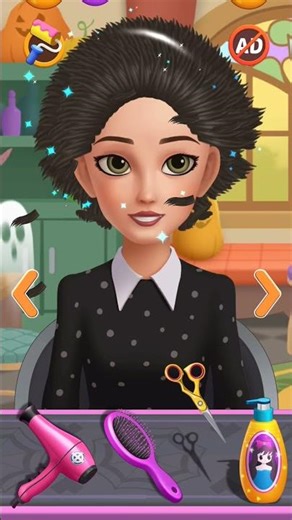 Wednesday cutting Hair Salon || Part 256 || #girlsgame #hairsalongame #viralgame