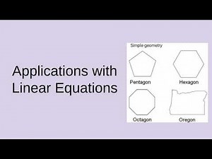 Applications with Linear Equations