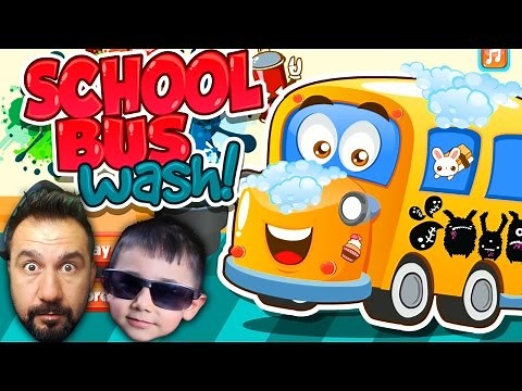 WE CLEANED THE SCHOOL BUS! | WE PLAYED A VARIETY OF GAMES WITH MY SON