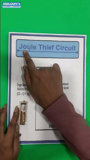 JOULE THIEF CIRCUIT #physicsproject#educationalproject