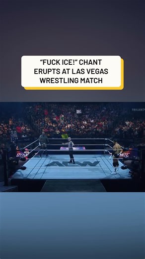 The Recount on Instagram: "When you’ve lost wrestling fanatics... In a clear rebuke of Trump, the fans in the audience at “AEW Dynamite’s” Wednesday night bout between Brody King and Maxwell Jacob Friedman (MJF) broke out into a “fuck ICE” chant before the fight in Las Vegas. About 20% of Vegas residents were born outside the U.S. King is no stranger to anti-ICE advocacy. He recently partnered with artist Daniel Warren Johnson and Headlocked Comics to raise nearly $60,000 for the Minnesota Immig