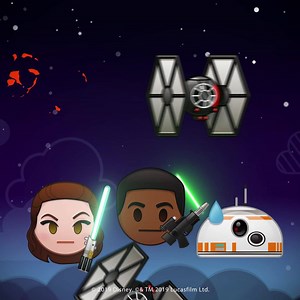 😈 Kylo Ren is back! 😈 Play the Kylo Ren Villain Event with Rey, Finn or BB-8 by collecting lightsabers and defeat Kylo Ren! Complete the event to collect the Kylo Ren Emoji, and don't miss Star Wars™️: The Rise of Skywalker in theaters! | Disney Emoji