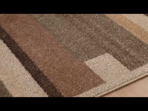 Leno Ivory Brown Rug 140x200cm by Murphy Home