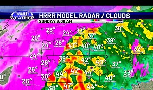 Chase Wilson is in the Home Weather Center this morning taking a look at when we're expecting the rain (freezing and otherwise) to end, and what our temperatures look like for the next week. | Tennessee Valley Weather