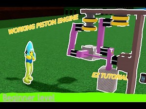 WORKING PISTON POWERED ENGINE Tutorial In Babft (Beginner level)