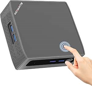 KN1 Mini PC Touch PC Intel N4000(up to 2.6GHz),8GB LPDDR4 128GB eMMC,Support M.2 SSD Expansion (512GB/2TB),Support 4K Dual Display, 2.4G/5G WiFi,BT 5.0,USB 3.0,Mini Desktop Computer for Home/Office