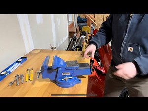 Bench Vise Installation - Garage Upgrade! - Harbor Freight Central Forge | How To