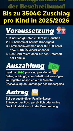 3504€ für Eltern in 2026!