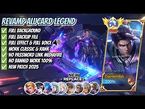 REVAMP Script Skin Alucard Legend - Obsidian Blade No Password | Full Effect Voice | Patch Terbaru