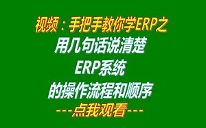 几句话说清楚免费版生产管理ERP系统软件的操作流程顺序_下载