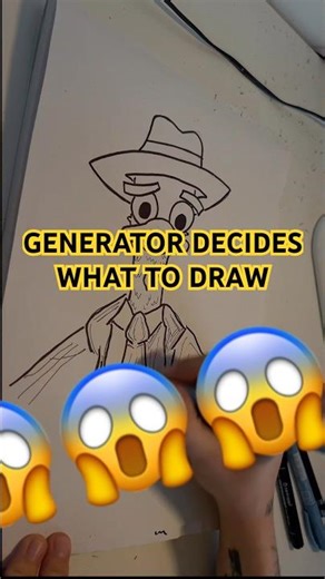RANDOM GENERATOR DECIDES what i have to DRAW ✍️!! #drawing #sketch