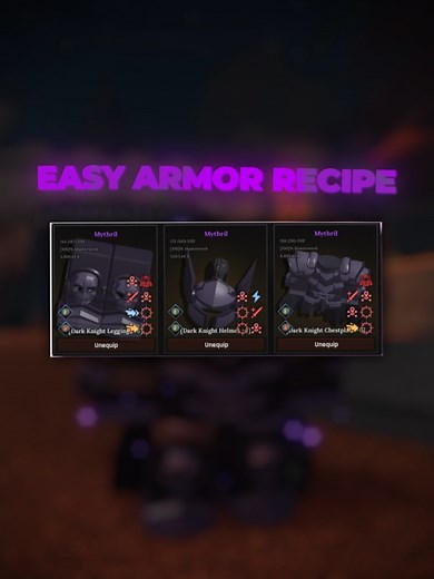 EASY ARMOR RECIPE IN THE FORGE FOR ROBLOX PLAYERS!
