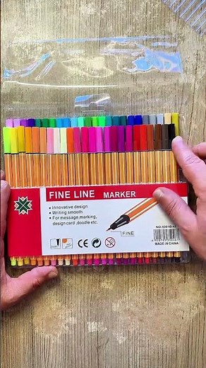 Unboxing of fine point and colored markers. Watch the full video on my YouTube channel.