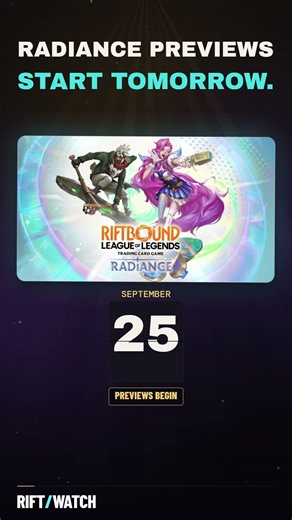 Radiance Previews Start TOMORROW | Riftbound