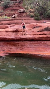 15K views · 558 reactions | Sedona Arizona slide rock! #FamilyFun #Sedona #SlideRock #CountryLiving #CountryGirls | The Farm on Route 66 | Facebook
