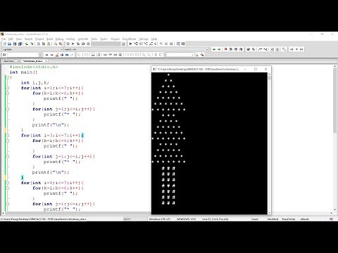 Christmas tree Program in C - (Practical demonstrations with explanations)