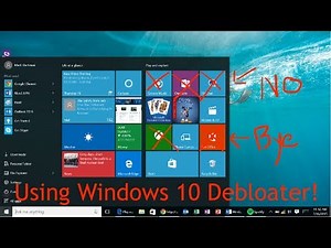 Trying out Windows 10 Debloater