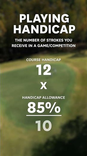 Playing Handicap™ and Course Handicap™. What’s the difference? 🧮