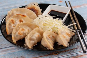 Making Gyoza wrappers, Pork Fillings & Frying  Gyoza Dumplings