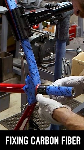 Repairing broken carbon fiber bike frame #carbonfiberbike
