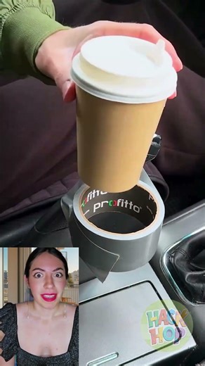 Can You Really Make a Cup Holder Using Just Tape?! 😱🥤 #hacks