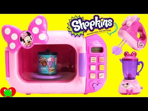 Minnie Mouse Marvelous Microwave with Shopkins Season 4 Food Fair Candy Jar