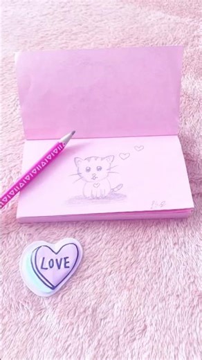 Cat Drawing for Beginners 😺 | Bianca Dinesh | Pencil Drawing #trending #art #viral #youtubeshorts