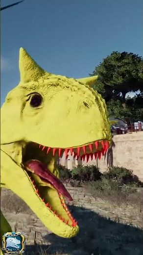 T Rex Color Pack vs Color Carnotaurus Pack Dinosaurs Fighting Jurassic World Evolution 2 #shorts