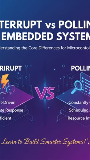 Evolve Robotics Professional on Instagram: "⚡ Interrupts vs pulling– Which One to Choose for C-Embedded Systems? 🤖 Grow your skills in Embedded system 🎓 Join our course, Internship Programs for real-time projects 📌 Get complete Project Assistance to shape your career At Evolve, you don’t just study – you Learn, Build, and Succeed. 🌟 #evolverobotics #embeddedsystems #embeddedcontent #FutureReady #embeddedexample"