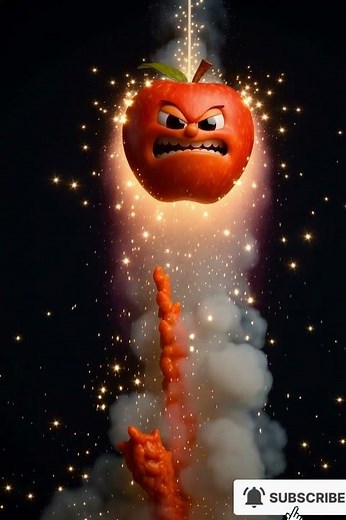 Exploding Apple – The Moment of Impact in 3D