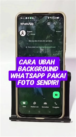 Cara Merubah Background WhatsApp Pakai Foto Sendiri