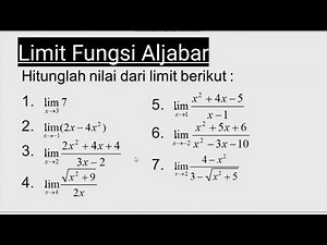 Limit of Algebraic Functions