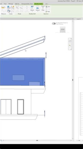 Attaching Walls to Roof using Revit #architecture #revit