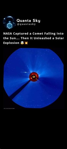 A Comet Hit the Sun… and a Massive Eruption Followed 😳💥