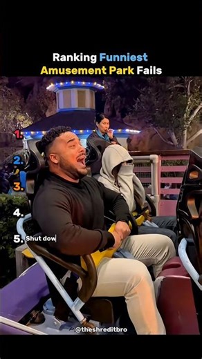 Ranking Amusement Park Fails #shorts #amusementpark #funnyride #ridefail #usa #australia #uk